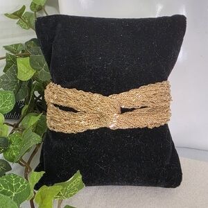 Gold Statement Multi Chain Bracelet